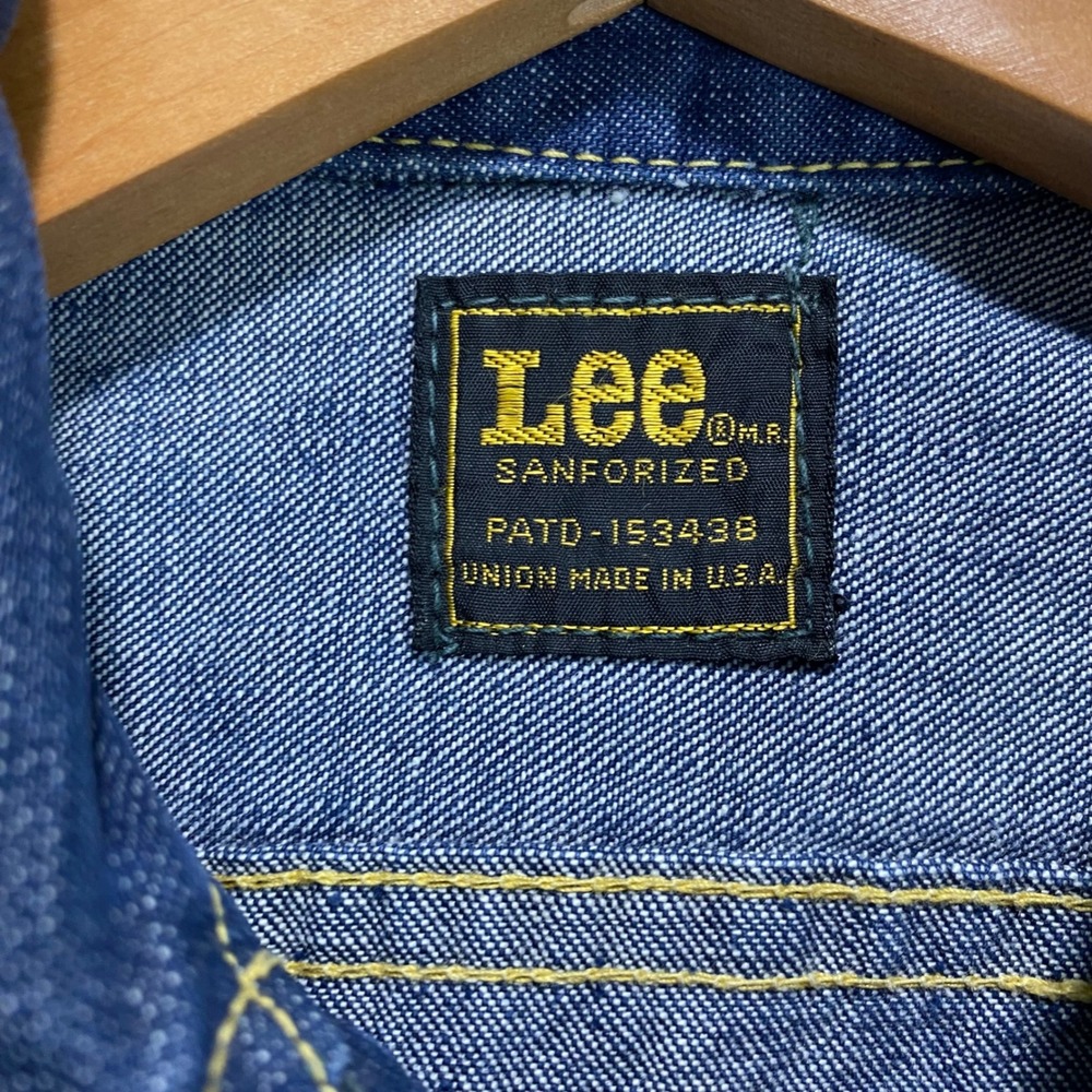 VTG Lee Denim Sanforized Jean Sleeveless Jacket‎  Womens S Destressed Union Made - Picture 2 of 9